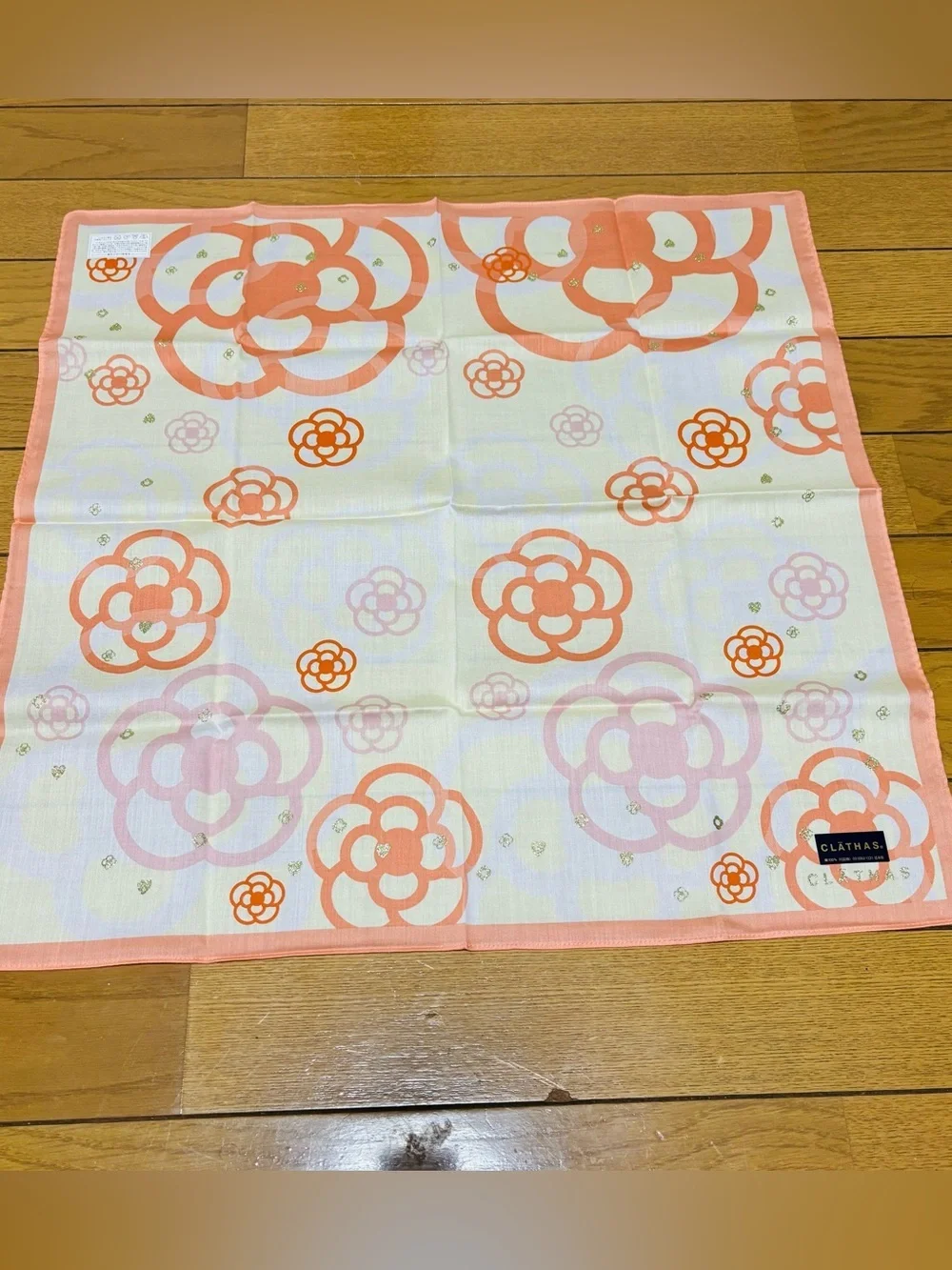 Clathas Japan Cotton Multicolor Floral  Scarf/Bandana/Handkerchief size 51cm 20”